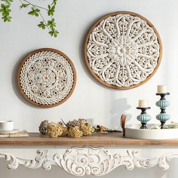 Wabi-Sabi Carved Wall Décor Eastern Zen Art TOUKOKU