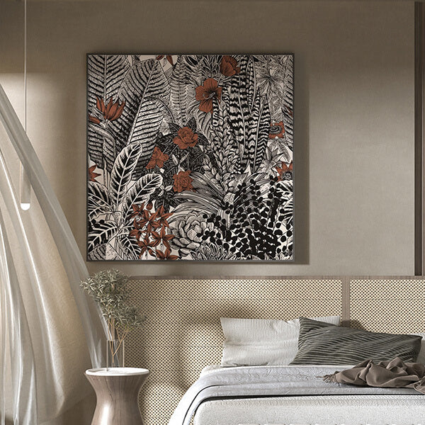 Botanical wall decor with crisp natural details, ideal for connecting with nature energy and earth element