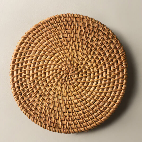 Natural materials coaster with feng shui properties, ideal for positive energy flow and harmony enhancement