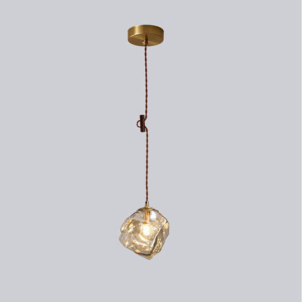 Unique lighting fixture with Japanese ice cube design, perfect for collectors of authentic Eastern aesthetic pieces