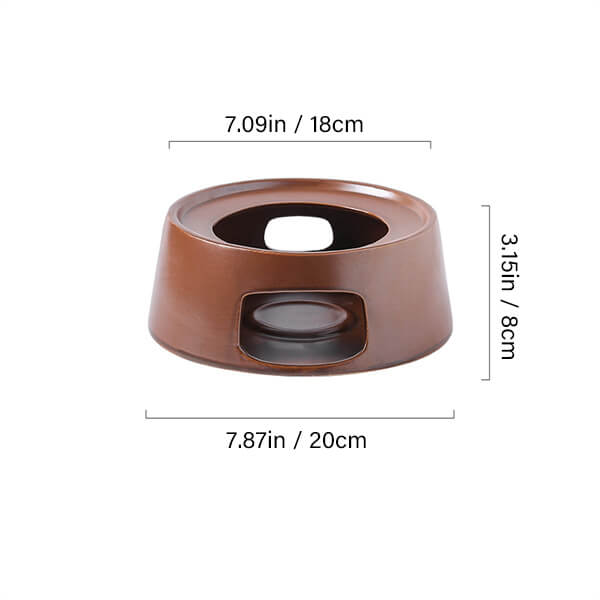 Japanese Ceramic Casserole Set - Multi-Size with Candle Warmer Base