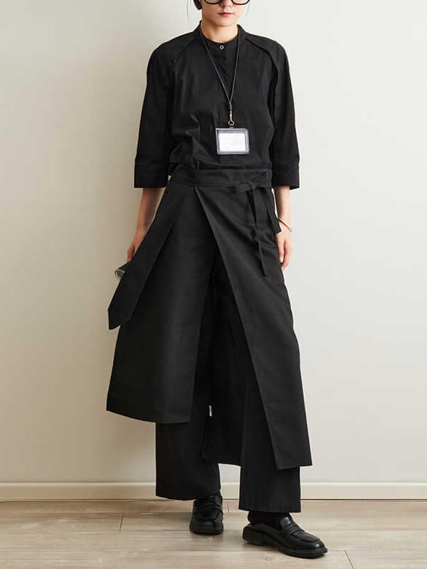 Black Half Apron - Professional Work Apron