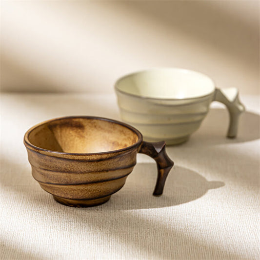 Irregular Ceramic Mug - Artistic Design