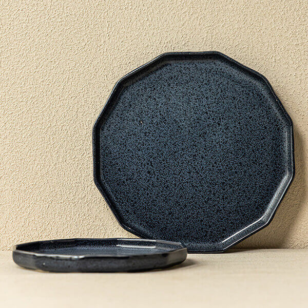 Wabi-Sabi Japandi Ceramic Plates - Zen Dining Set | TOUKOKU