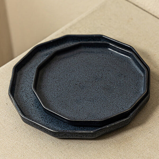 Wabi-Sabi Japandi Ceramic Plates - Zen Dining Set | TOUKOKU