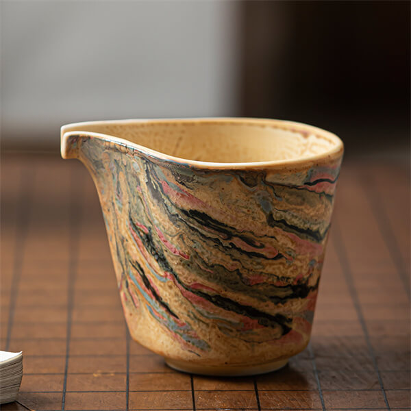 Handcrafted Ceramic Tea Set - Artisan Tea Strainer and Fair Cup – TOUKOKU