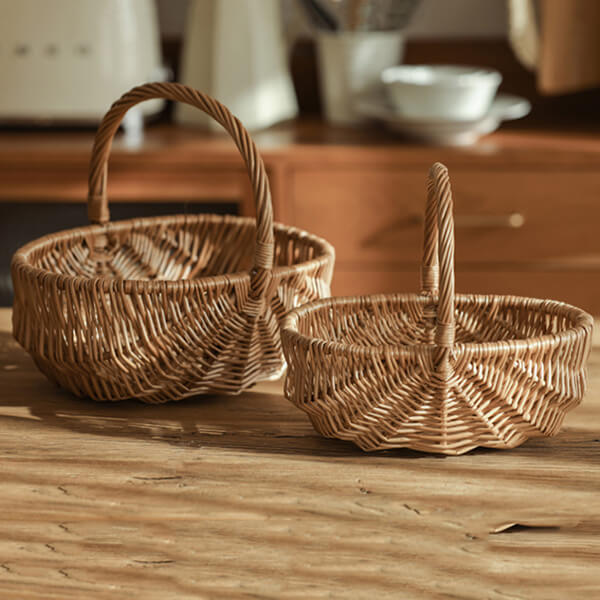 Woven Basket for Elevated Home Aesthetics - Wabi-Sabi Zen