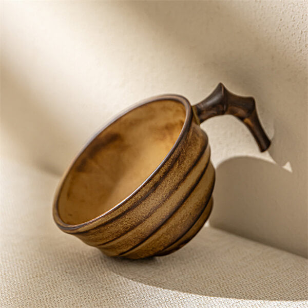 Irregular Ceramic Mug - Artistic Design