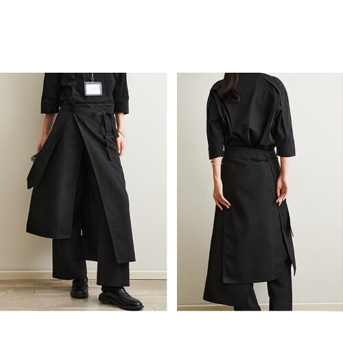 Black Half Apron - Professional Work Apron