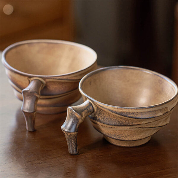 Irregular Ceramic Mug - Artistic Design