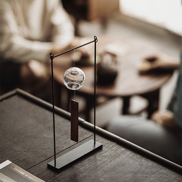 Décoration carillon à vent en verre de style japonais SerenityGlass
