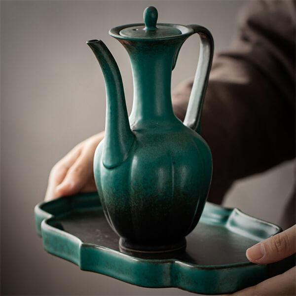 Antique Green Porcelain Pot