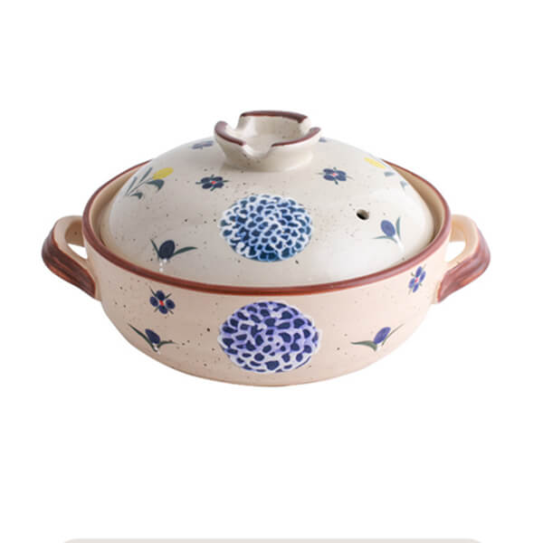 2.5L Japanese ceramic casserole size chart dimensions donabe hot pot measurements
