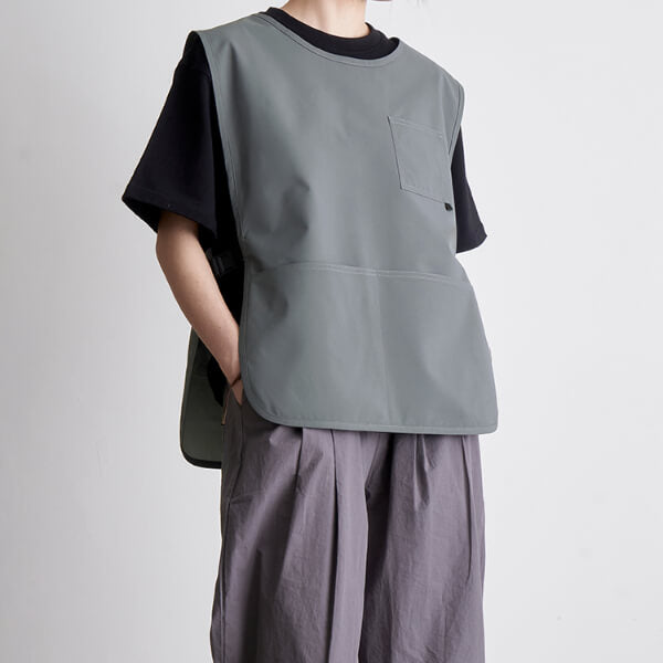 Japanese Style Lightweight Work Vest Apron-Gray