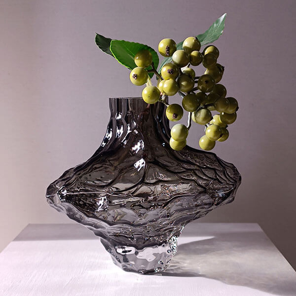 Vase d'art en verre Wabi-Sabi