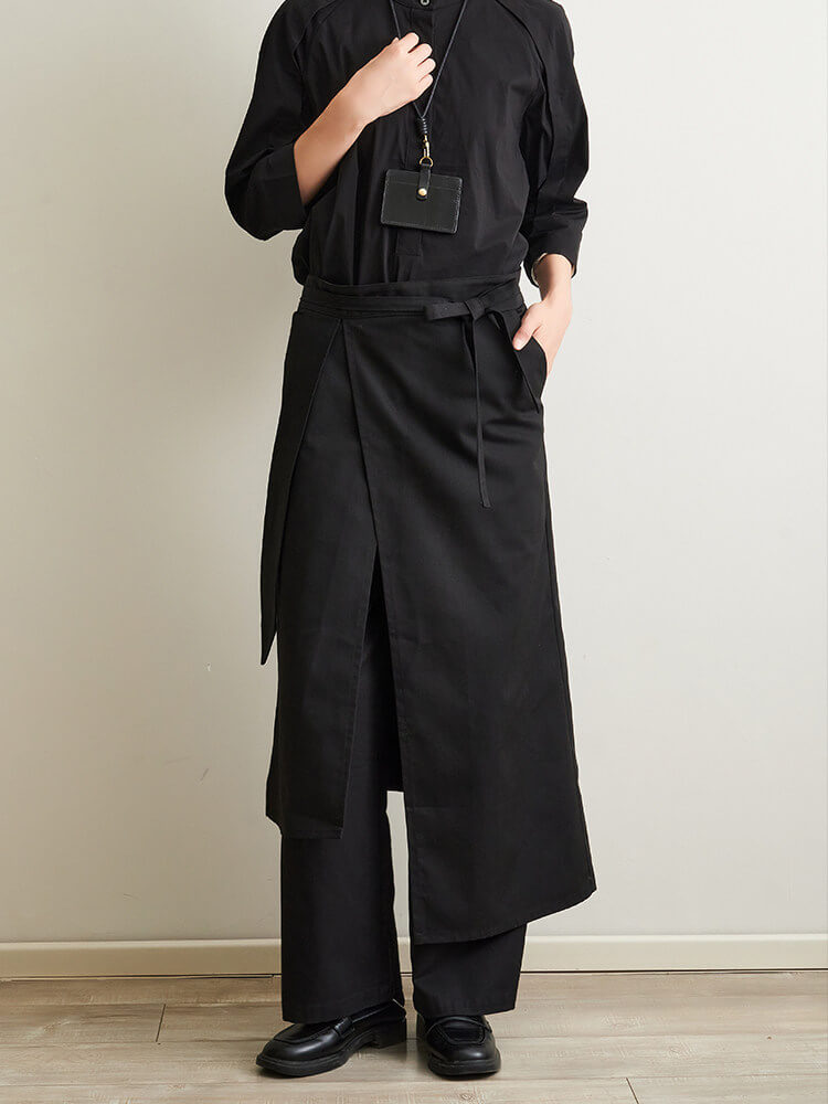 Black Half Apron - Professional Work Apron
