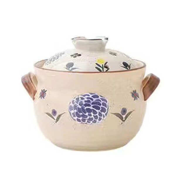 3.5L Japanese ceramic casserole size chart dimensions donabe hot pot measurements