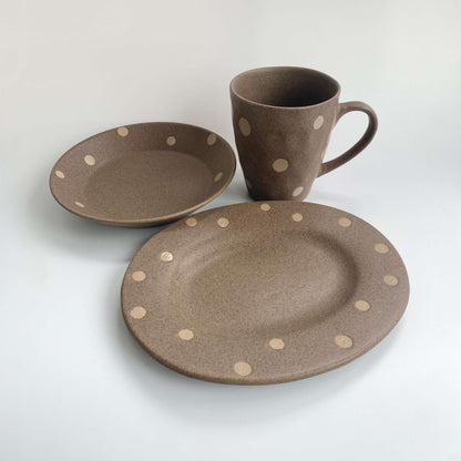 Handmade Wabi-Sabi Ceramic Tableware Set | Earth Dot Collection