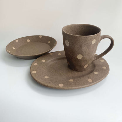 Handmade Wabi-Sabi Ceramic Tableware Set | Earth Dot Collection