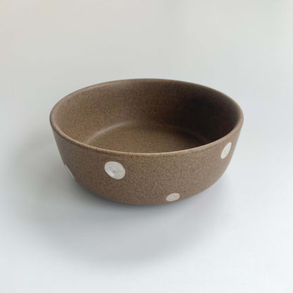 Handmade Ceramic Serving Bowl and Lidded Jar | Earth Dot Collection