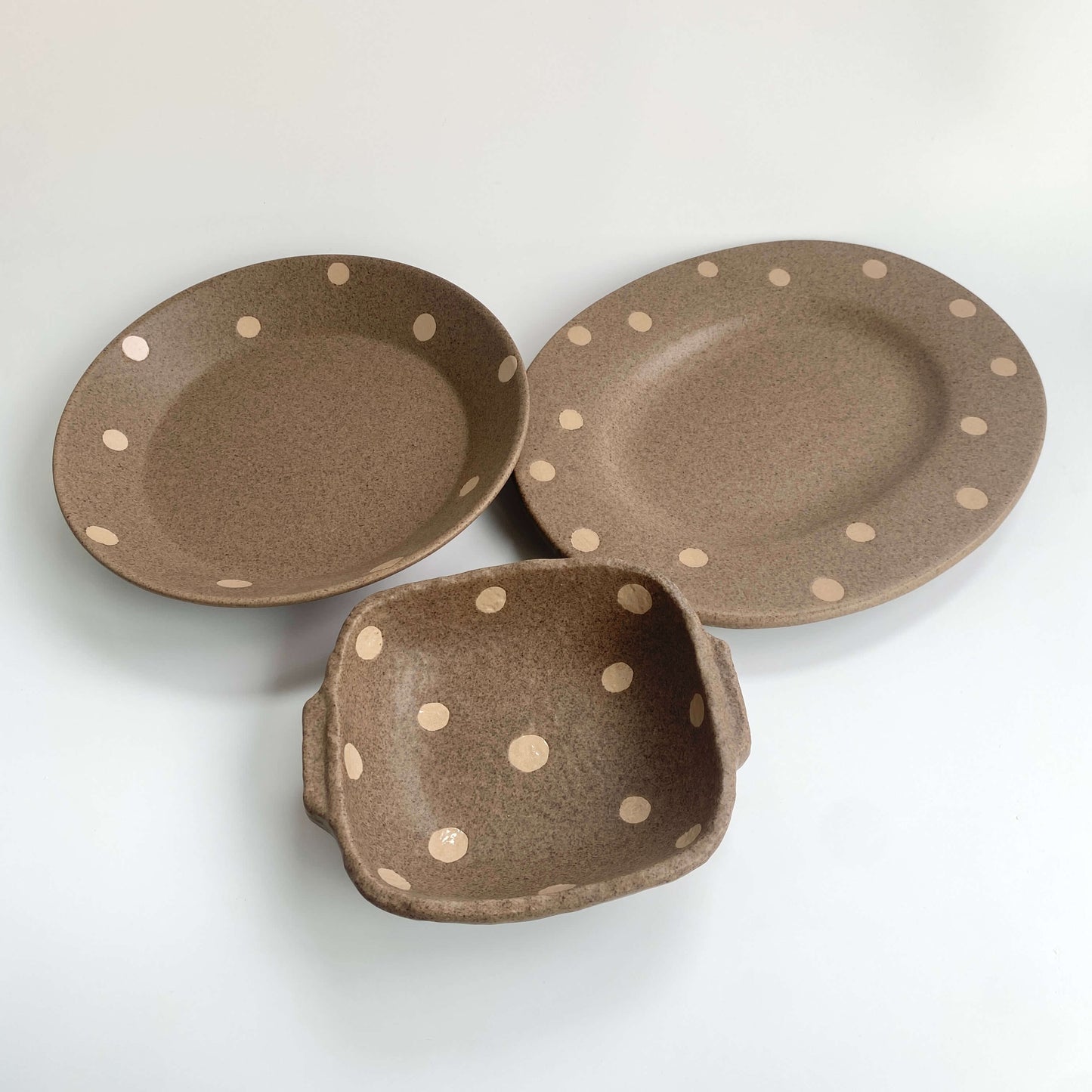 Handmade Wabi-Sabi Ceramic Tableware Set | Earth Dot Collection