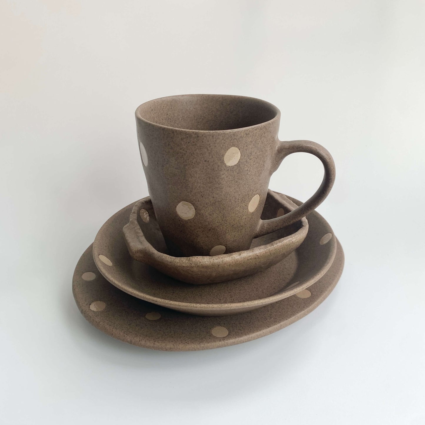 Handmade Wabi-Sabi Ceramic Tableware Set | Earth Dot Collection