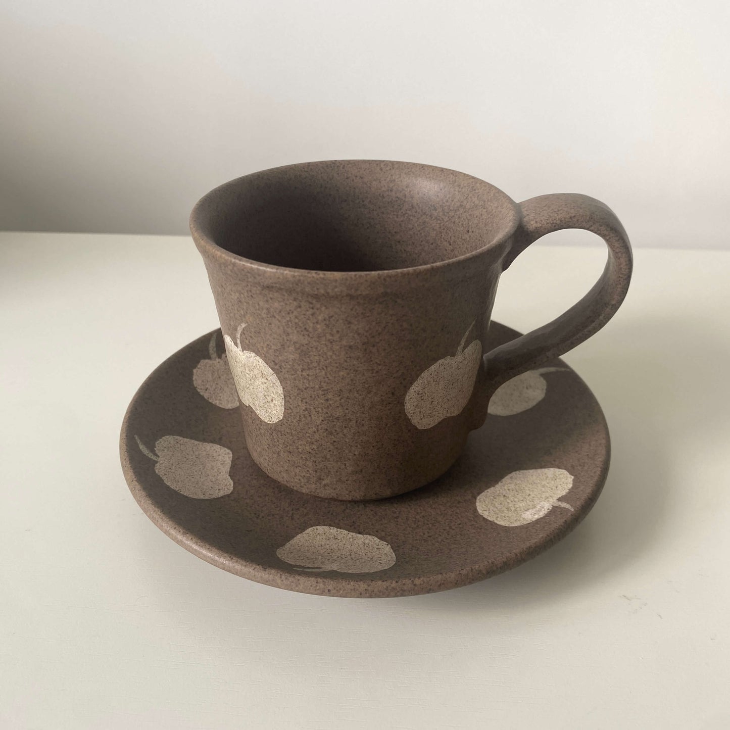 Apple Pattern Ceramic Collection | Handmade Wabi-Sabi Tableware