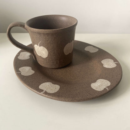 Apple Pattern Ceramic Collection | Handmade Wabi-Sabi Tableware