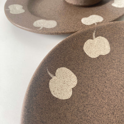Apple Pattern Ceramic Collection | Handmade Wabi-Sabi Tableware