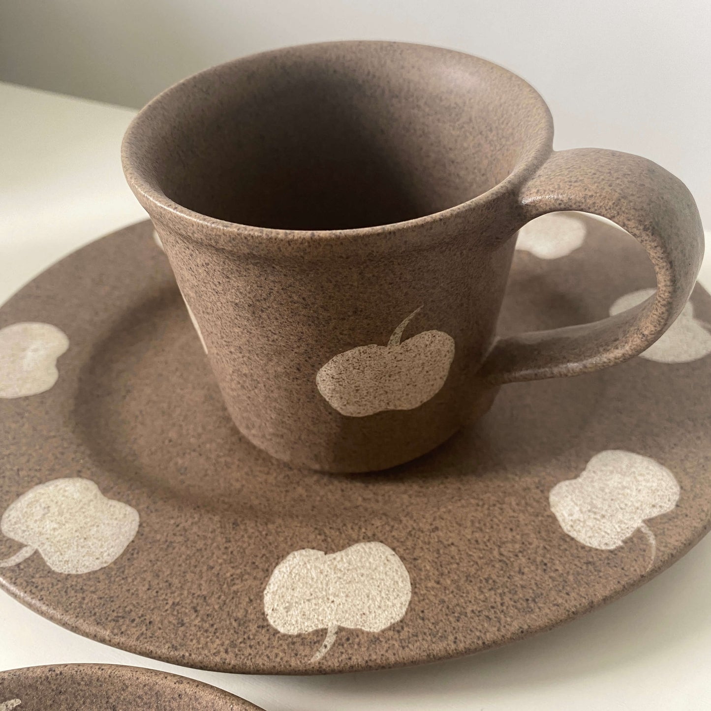 Apple Pattern Ceramic Collection | Handmade Wabi-Sabi Tableware