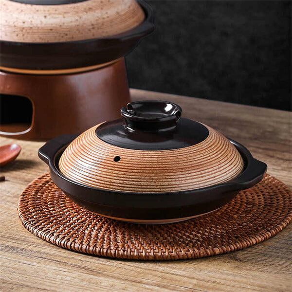 Japanese Ceramic Casserole Set - Multi-Size with Candle Warmer Base