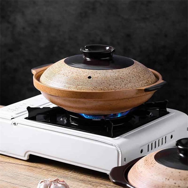 Japanese Ceramic Casserole Set - Multi-Size with Candle Warmer Base